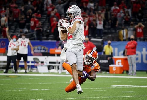 Ohio State wide receiver Chris Olave (#2)