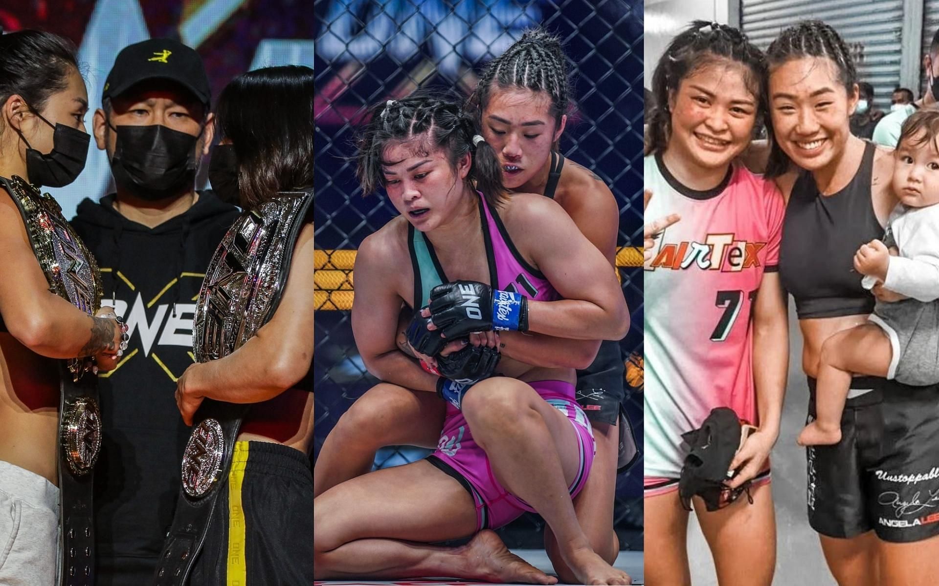 What a journey it has been for Angela Lee and Stamp Fairtex at ONE X. (Images courtesy: ONE Championship, @angelaleemma on Instagram)