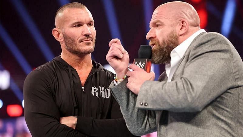Triple and Randy Orton on WWE RAW