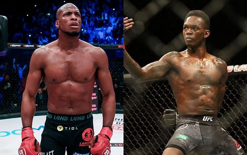 Michael Page (left) and Israel Adesanya (right)