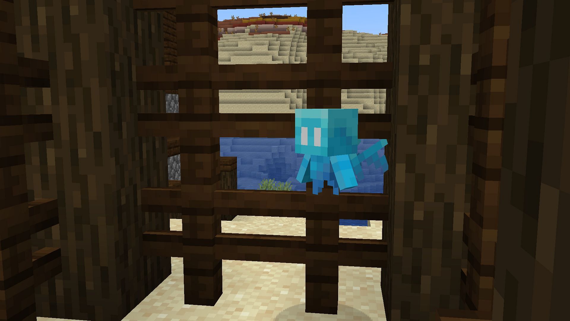 An allay in a pillager outpost (Image via Mojang)