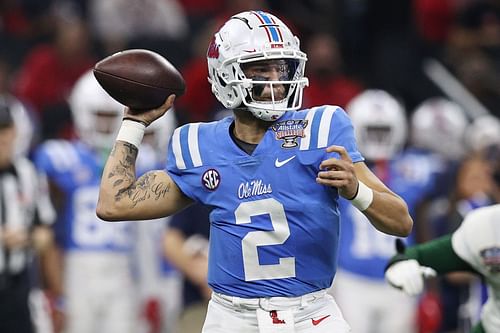 Ole Miss quarterback Matt Corral