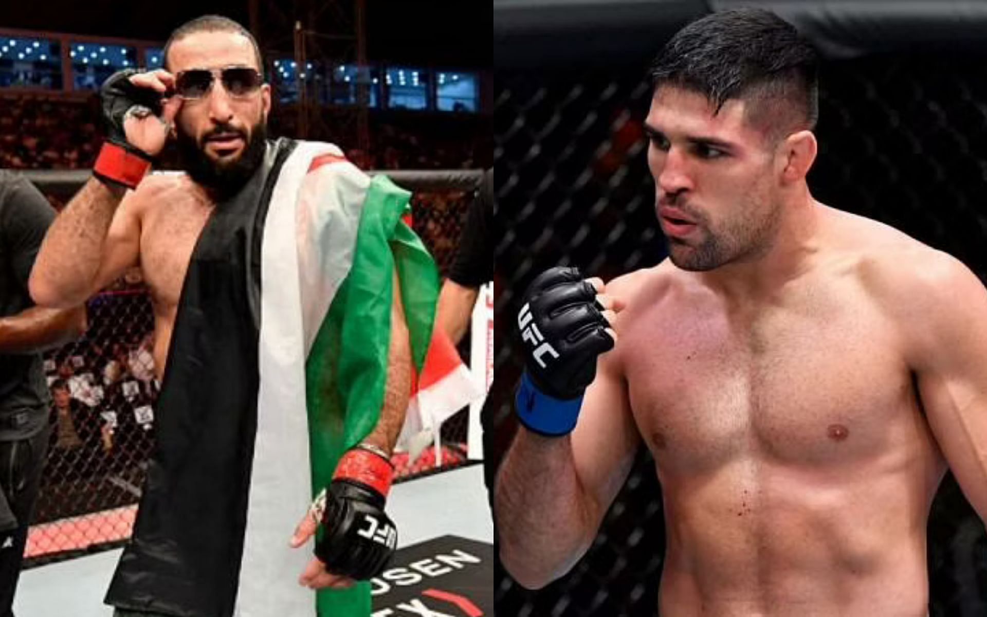 Belal Muhammad (left) and Vicente Luque (right) are set for a rematch of their 2016 bout on April 16