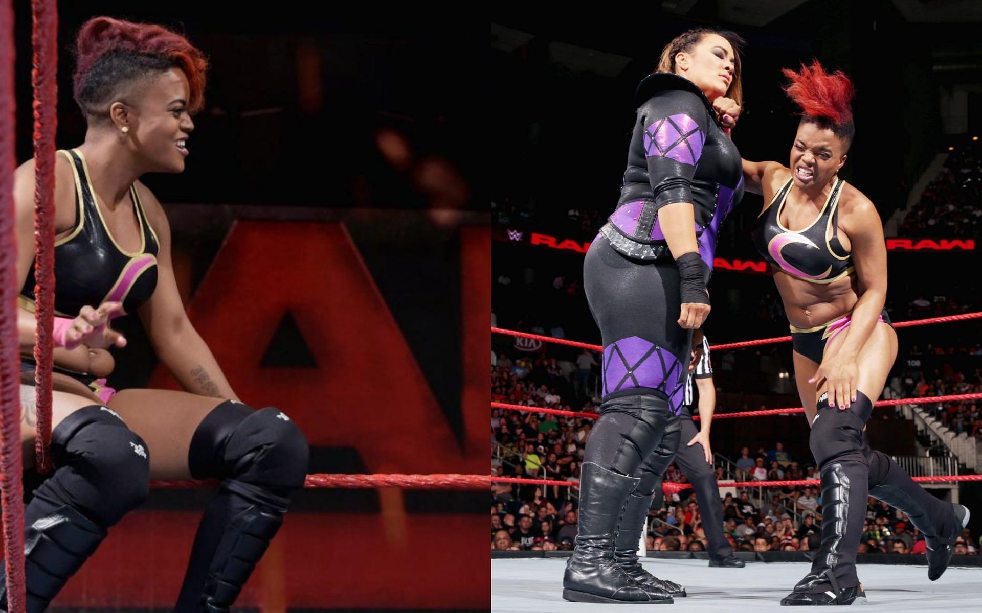 Big Swole debuted as &#039;Ariel Monroe&#039; on RAW against Nia Jax in August 2016.