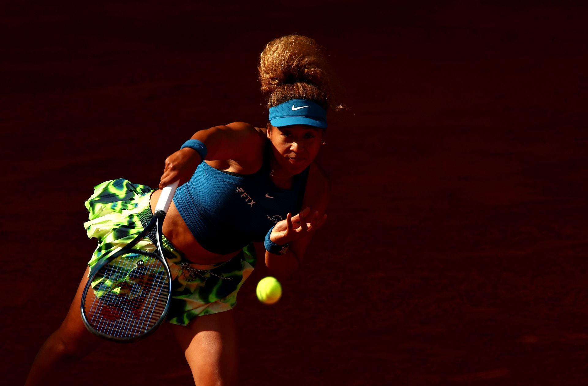 Naomi Osaka in action at the Madrid Open