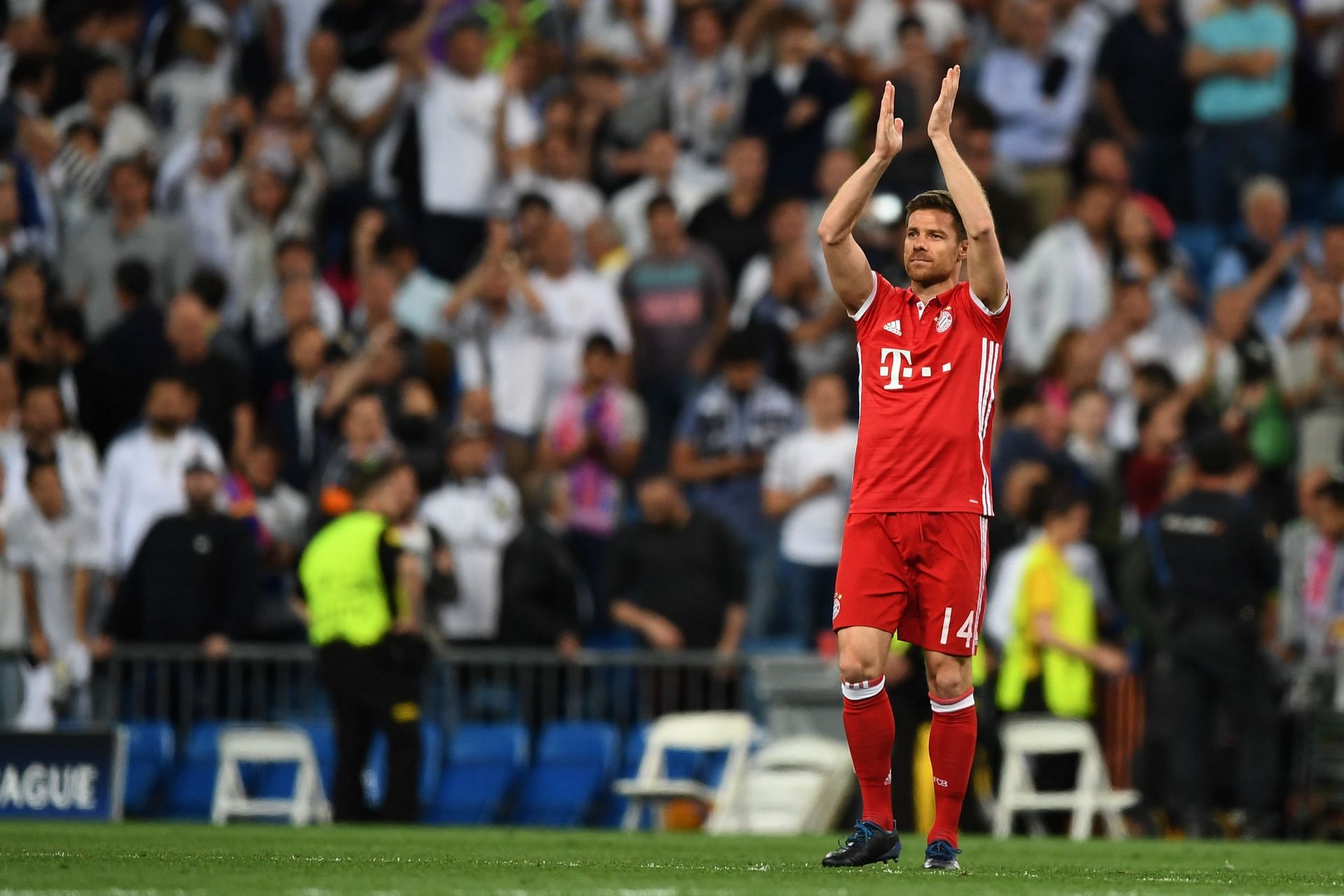 Xabi Alonso in action for Bayern Munich