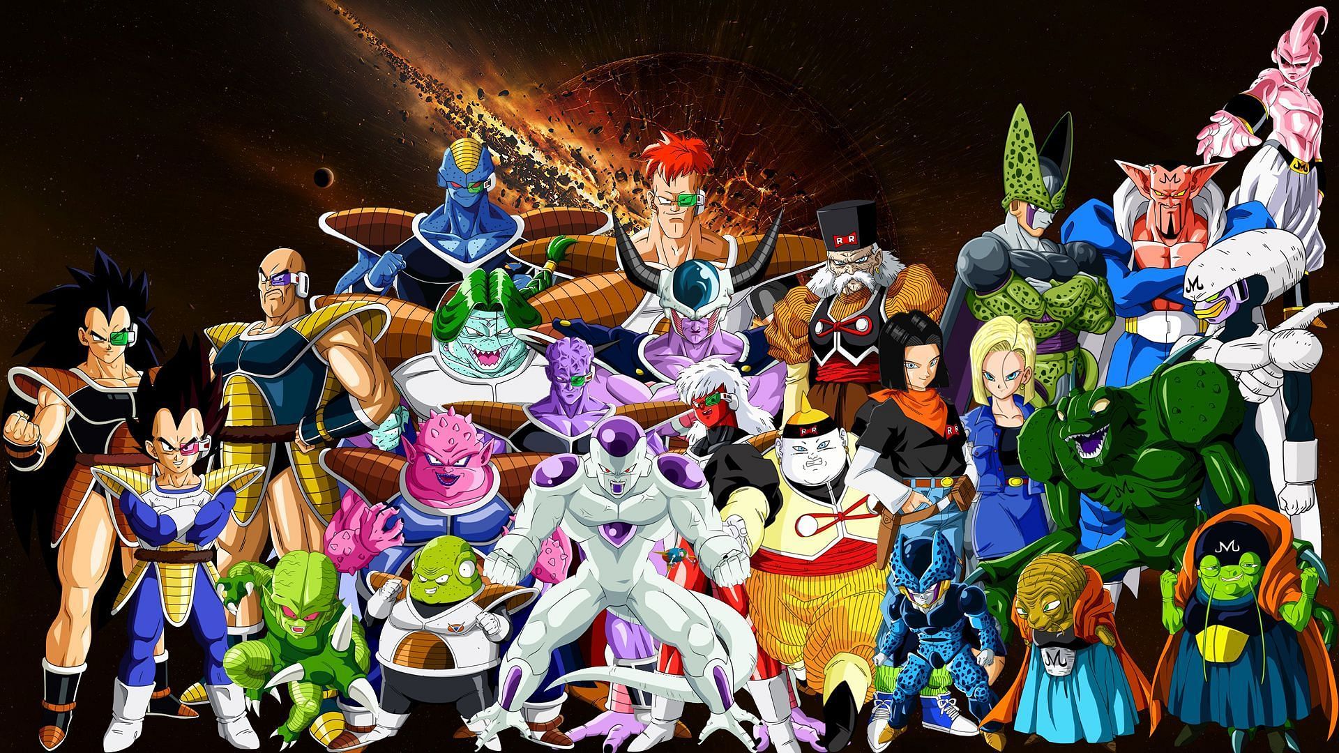Various Dragon Ball villains (Image via DeviantArt/Zantutzuken)