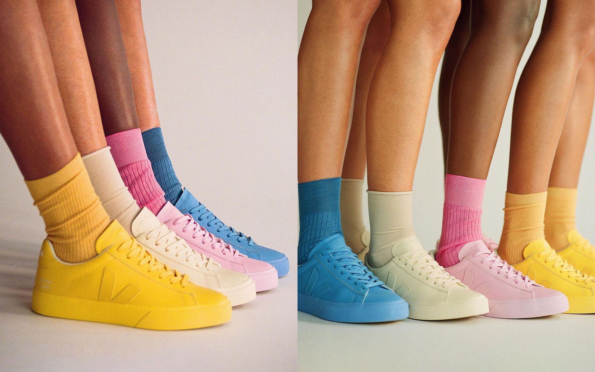 Mansur Gavriel x Veja shoes launched in four colorways (Image via Veja)