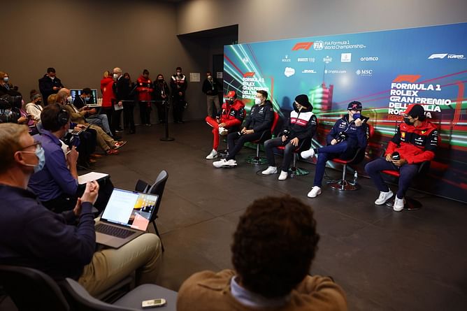"You made him laugh" - Max Verstappen's quip sees George Russell draw laughter out of Charles Leclerc