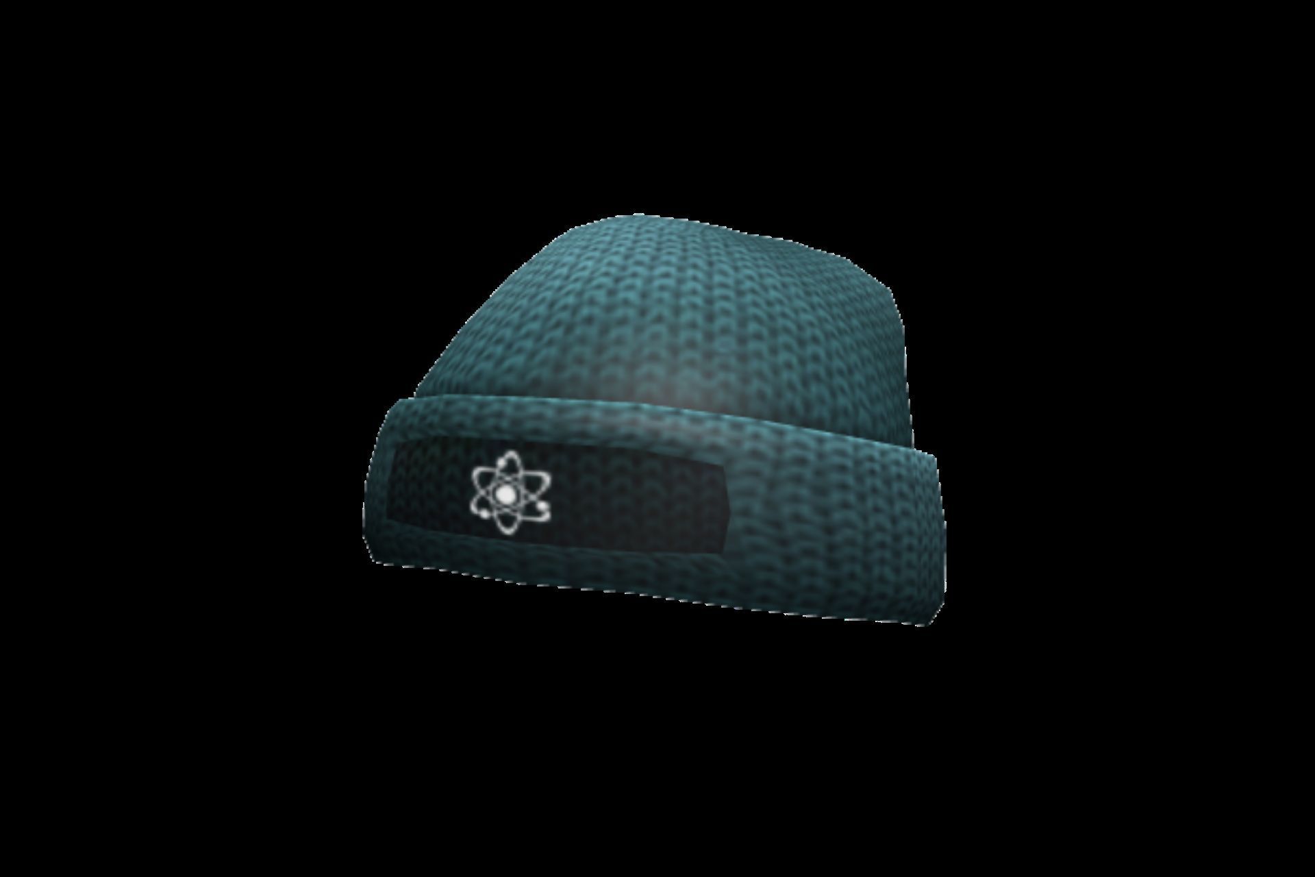 Cyan Atomic Beanie (Image via Roblox)