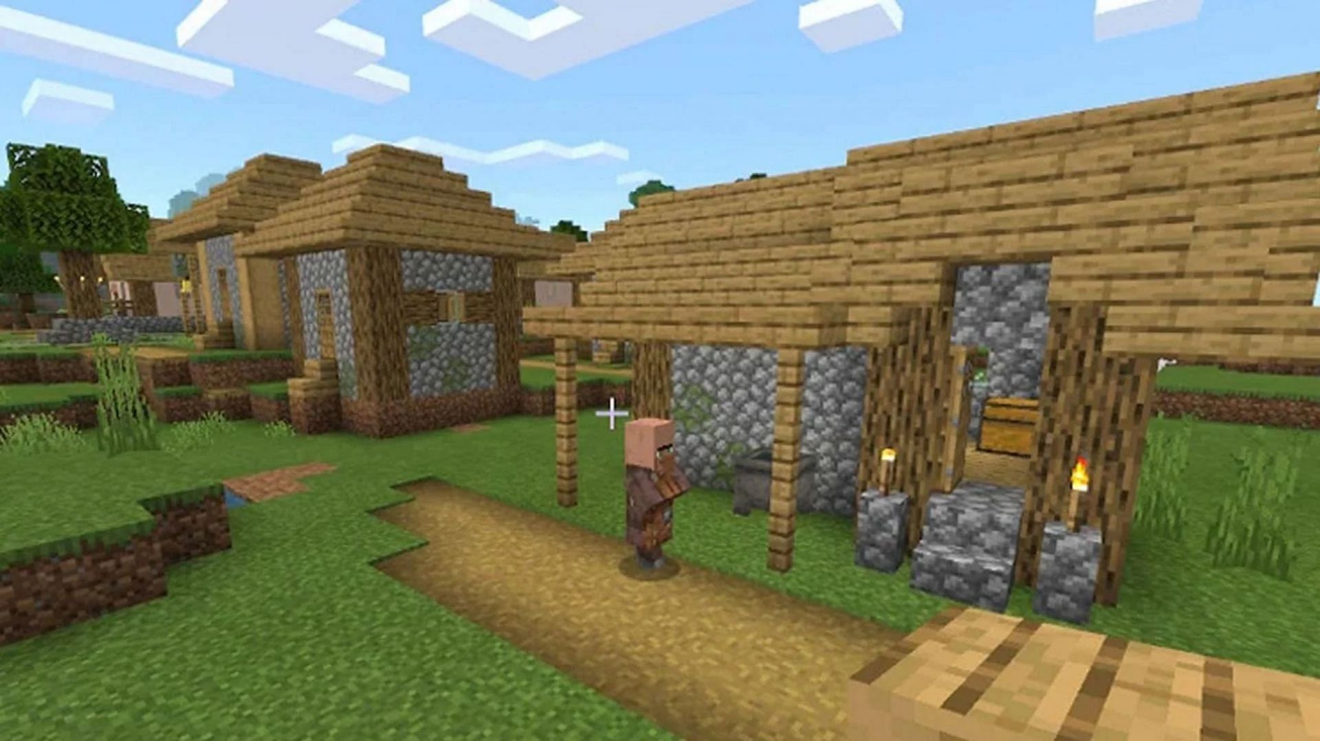 Another village seed, but one worthy of speedrunning on (Image via Mojang)