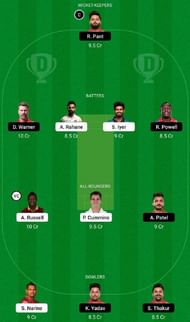KKR vs DC IPL Dream11 Fantasy Tip #1