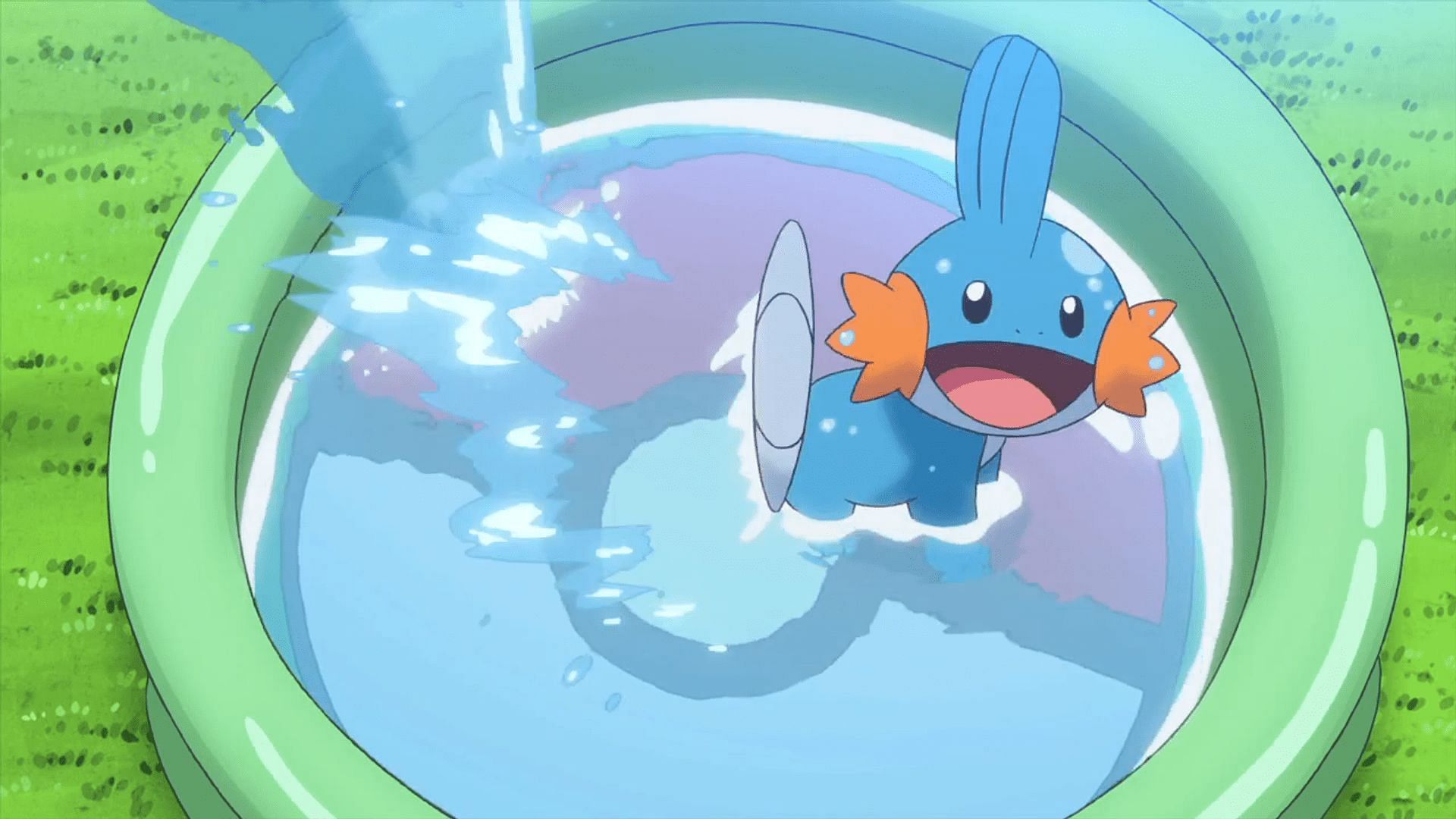 Mudkip as it appears in the Omega Ruby and Alpha Sapphire animated trailer (Image via The Pokemon Company)