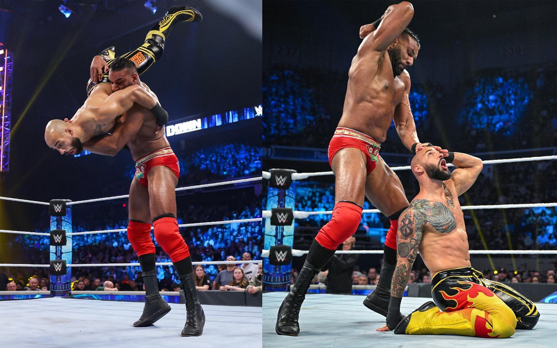 Jinder Mahal against Ricochet for the Intercontinental Championship on SmackDown