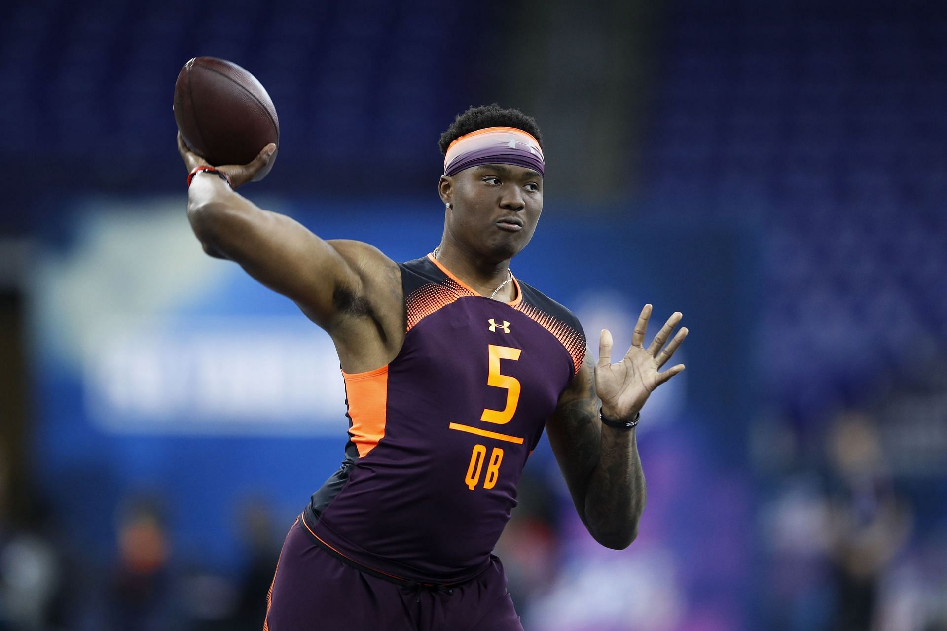 Dwayne Haskins at the 2019 NFL Combine.