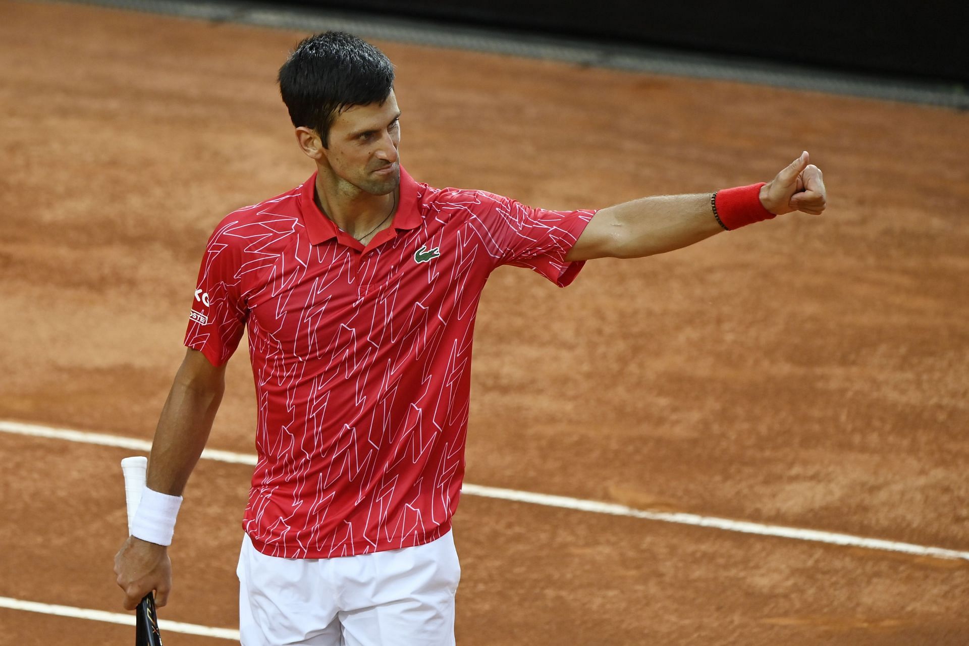Novak Djokovic at the 2020 Italian Open