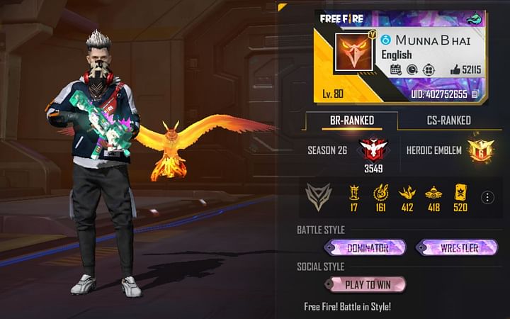 Munna Bhai Gaming s Free Fire ID stats YouTube earnings Discord and headshot percentage