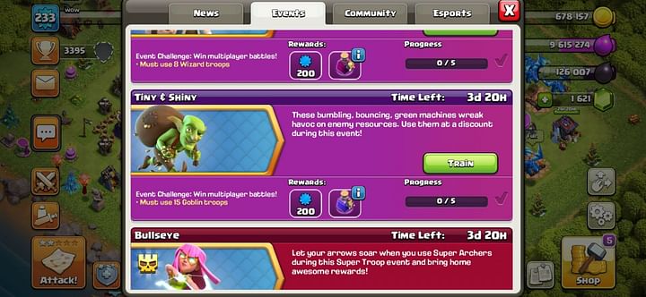 Tiny & Shiny Challenge in Clash of Clans: Information, rewards, and more