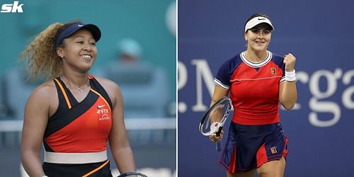 Naomi Osaka (L) and Bianca Andreescu.