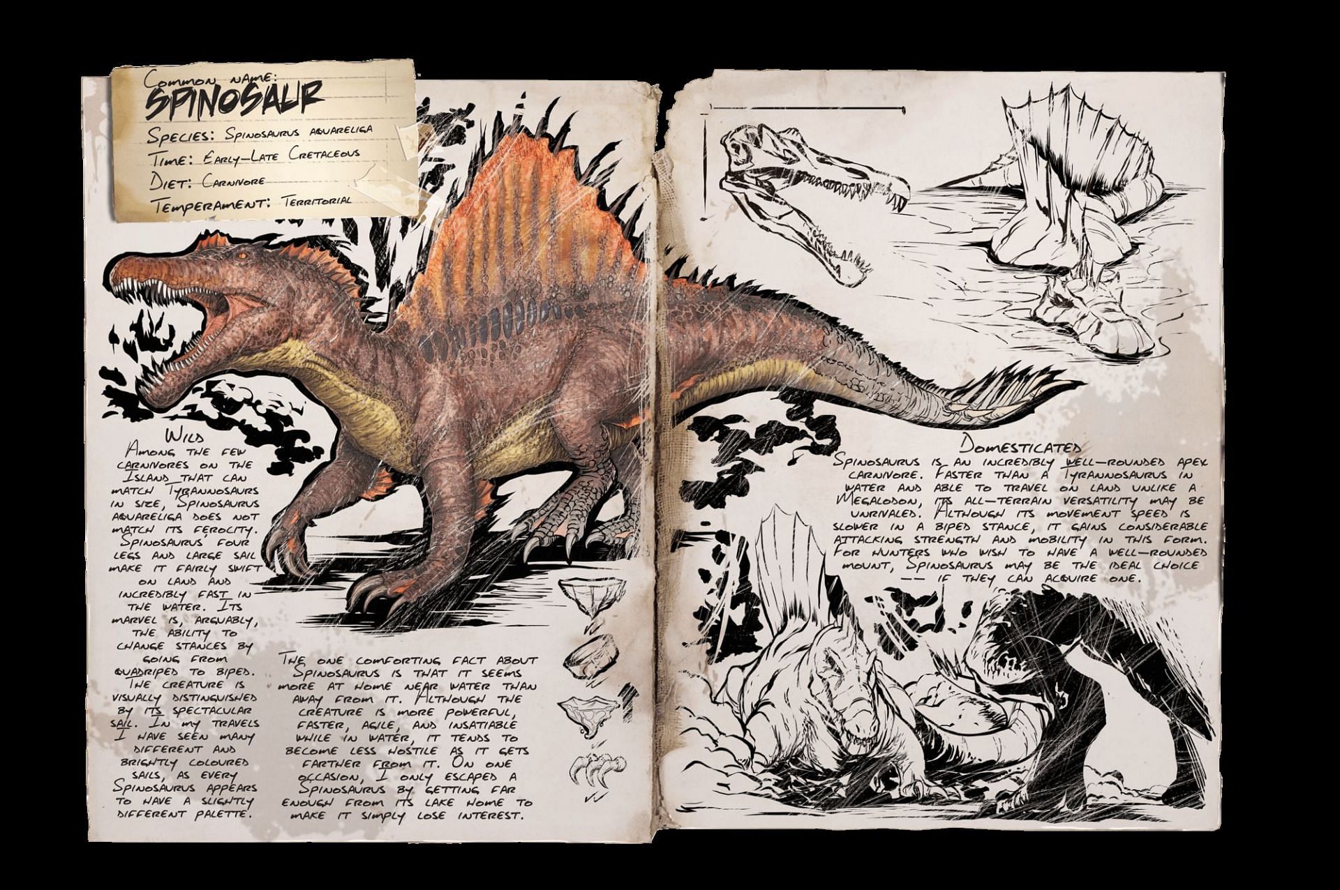 Spinosaur, Ark: Lost Island (Image via ARK fandom)