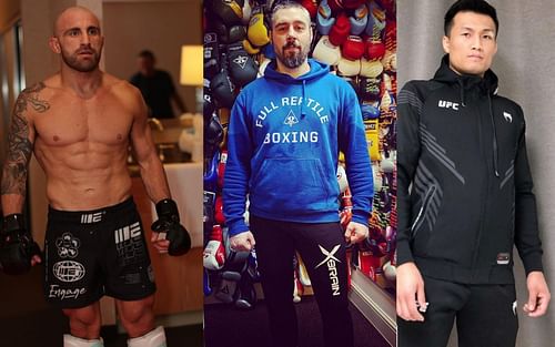 (L-R) Alexander Volkanovski, Dan Hardy and Chan Sung Jung [Images Courtesy: @alexvolkanovski, @danhardymma and @koreanzombiemma via Instagram]