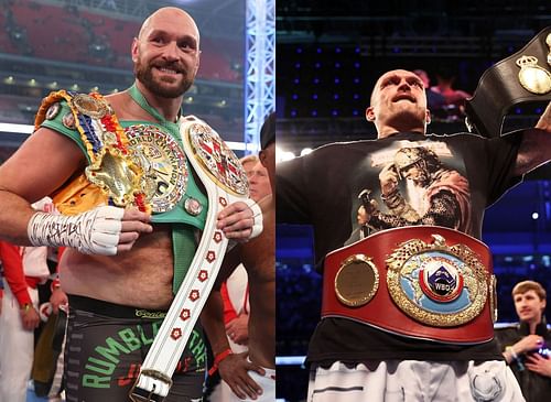 Tyson Fury (L) has once again downplayed fighting Oleksandr Usyk (R).