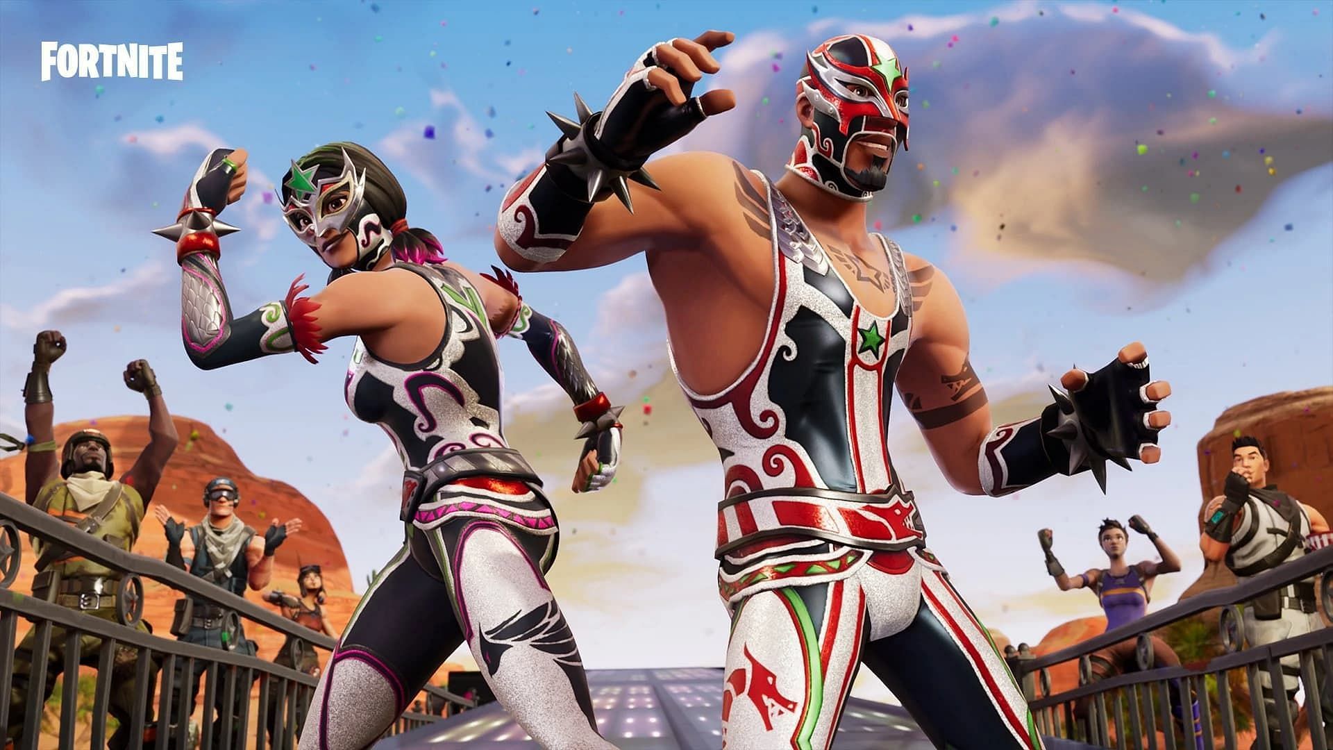 Dynamo was part of the Lucha Set with Masked Fury (Image via Epic Games)