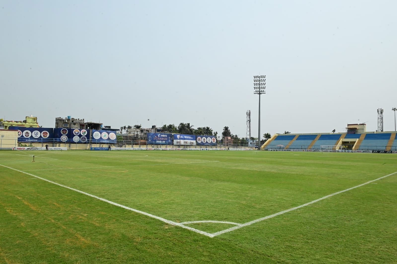 A view of the Naihati Stadium in Kolkata (Image Courtesy: I-League Twitter)