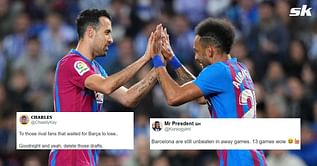 Twitter erupts as Pierre-Emerick Aubameyang helps Barcelona return to winning ways with 1-0 win over Real Sociedad