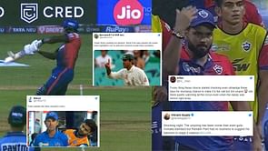 "This is WWE level stuff!" - Fans split over Rishabh Pant asking DC batters to walk out due to controversial umpiring in IPL 2022