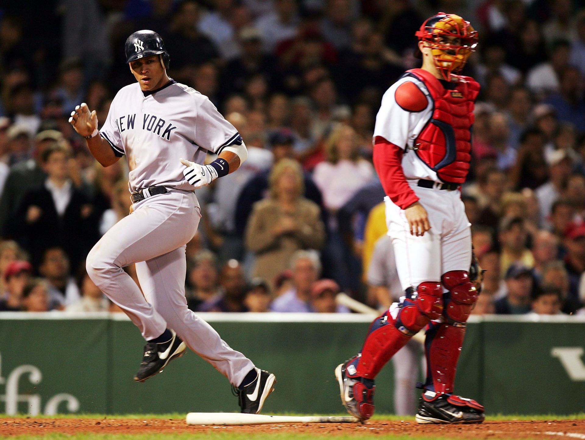 Alex Rodriguez and Jason Varitek