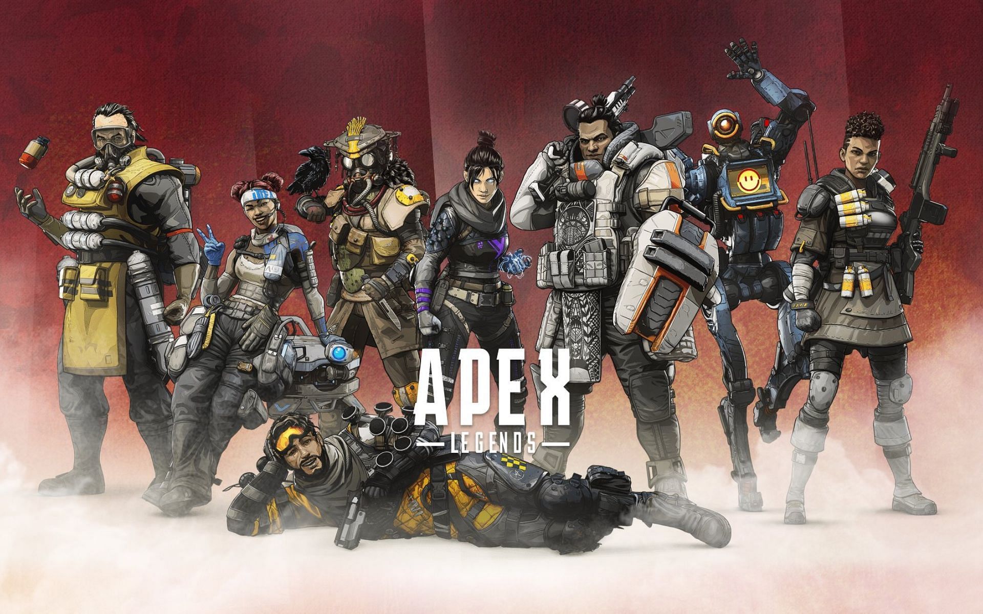 All characters that made up the starting roster for Apex Legends (Image via Respawn Entertainment)