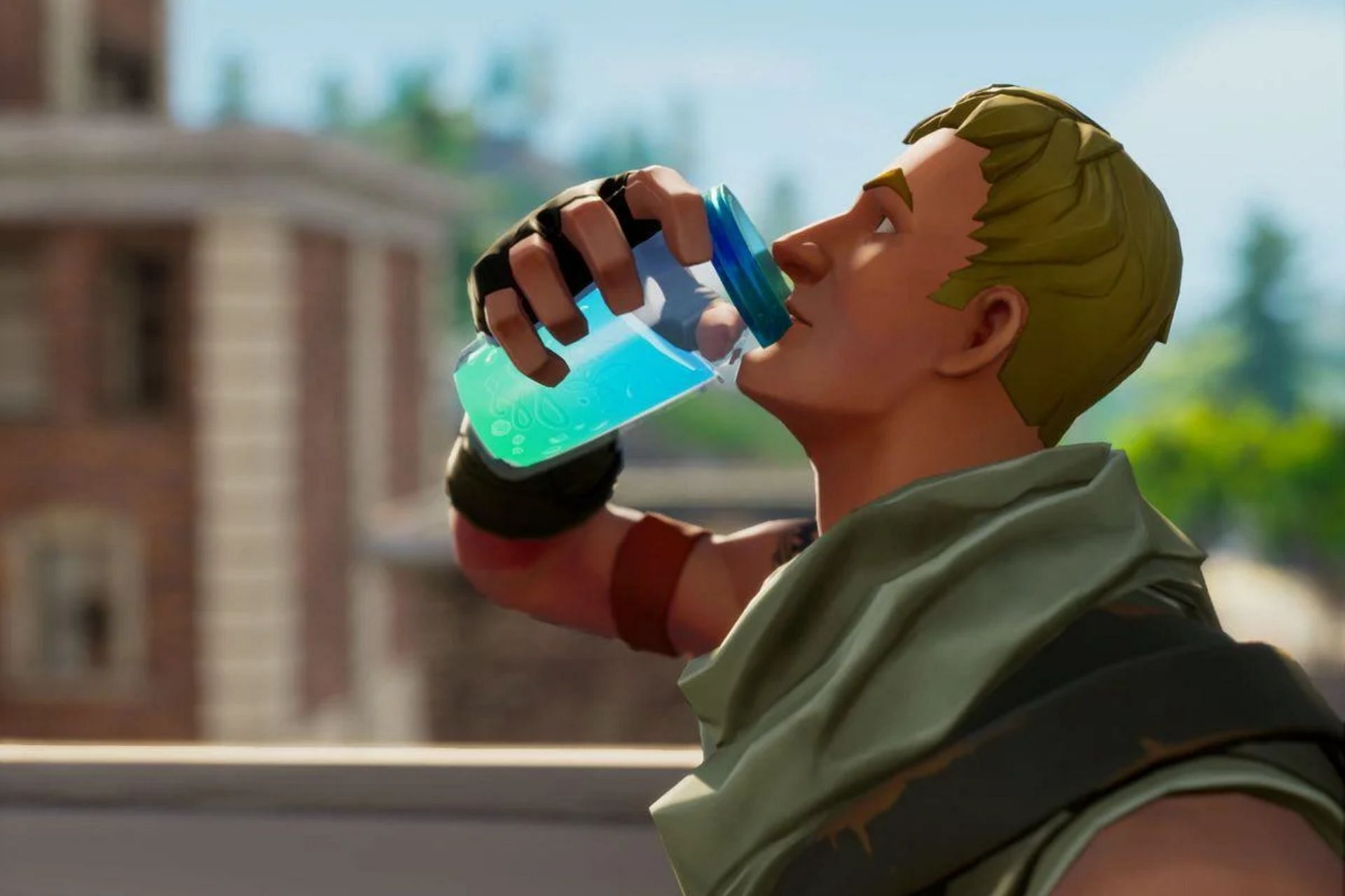 Fortnite player recreates in-game Shield Potions in real life (Image via Epic Games)