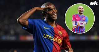 “He is a machine for destroying defences” – Dani Alves compares current Barcelona star to Samuel Eto’o