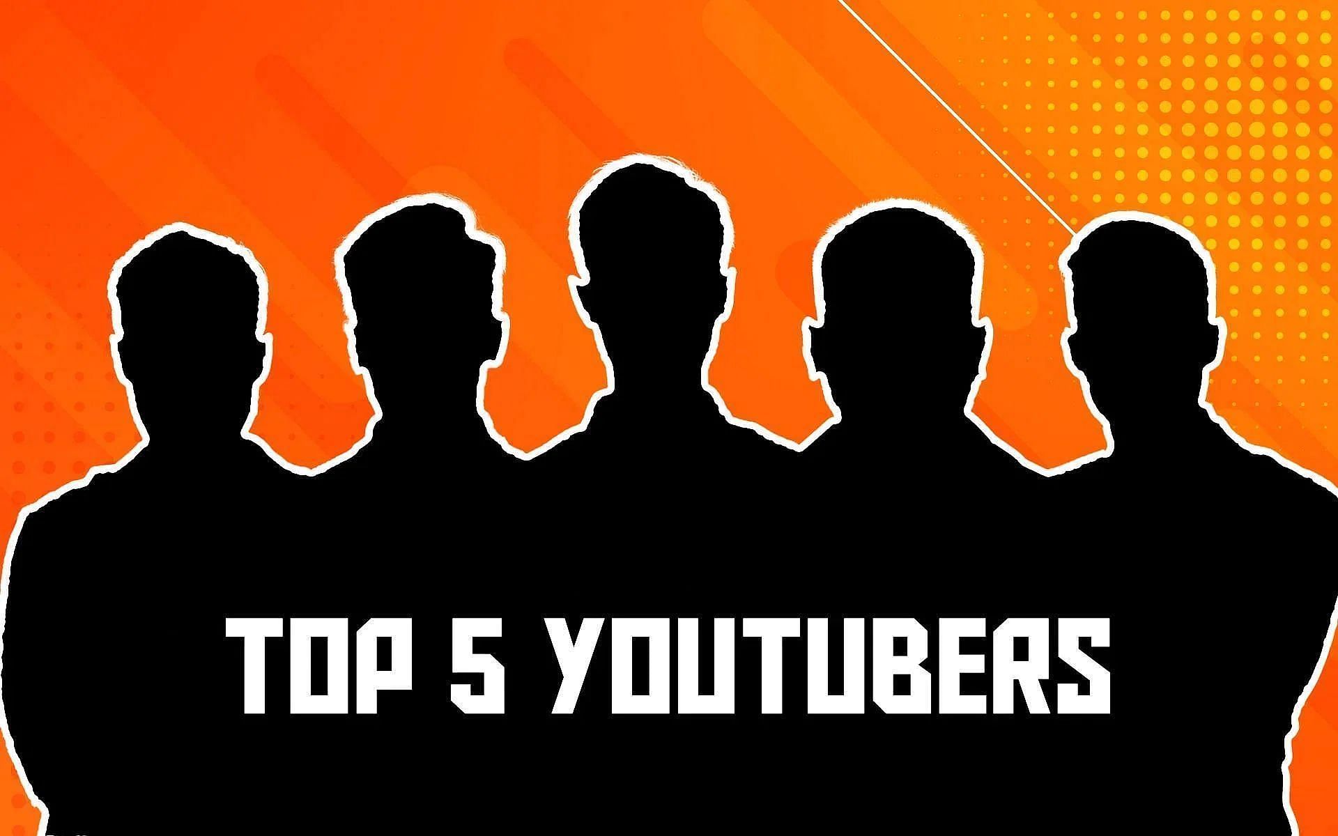 بعض من أبرز مستخدمي موقع Free Fire على YouTube في الهند يصنعون هذه القائمة (الصورة من Sportskeeda)