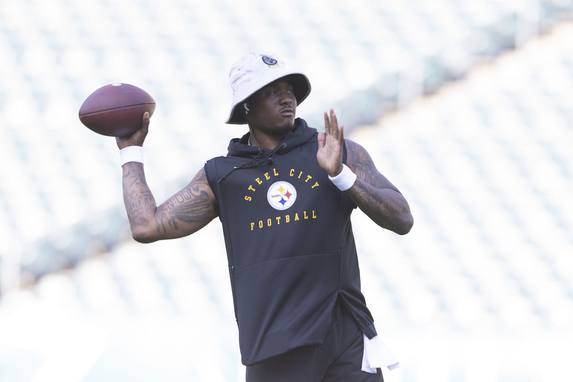 Haskins with the Pittsburgh Steelers