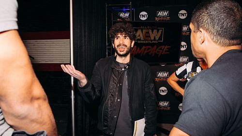 Tony Khan at an AEW event in 2022