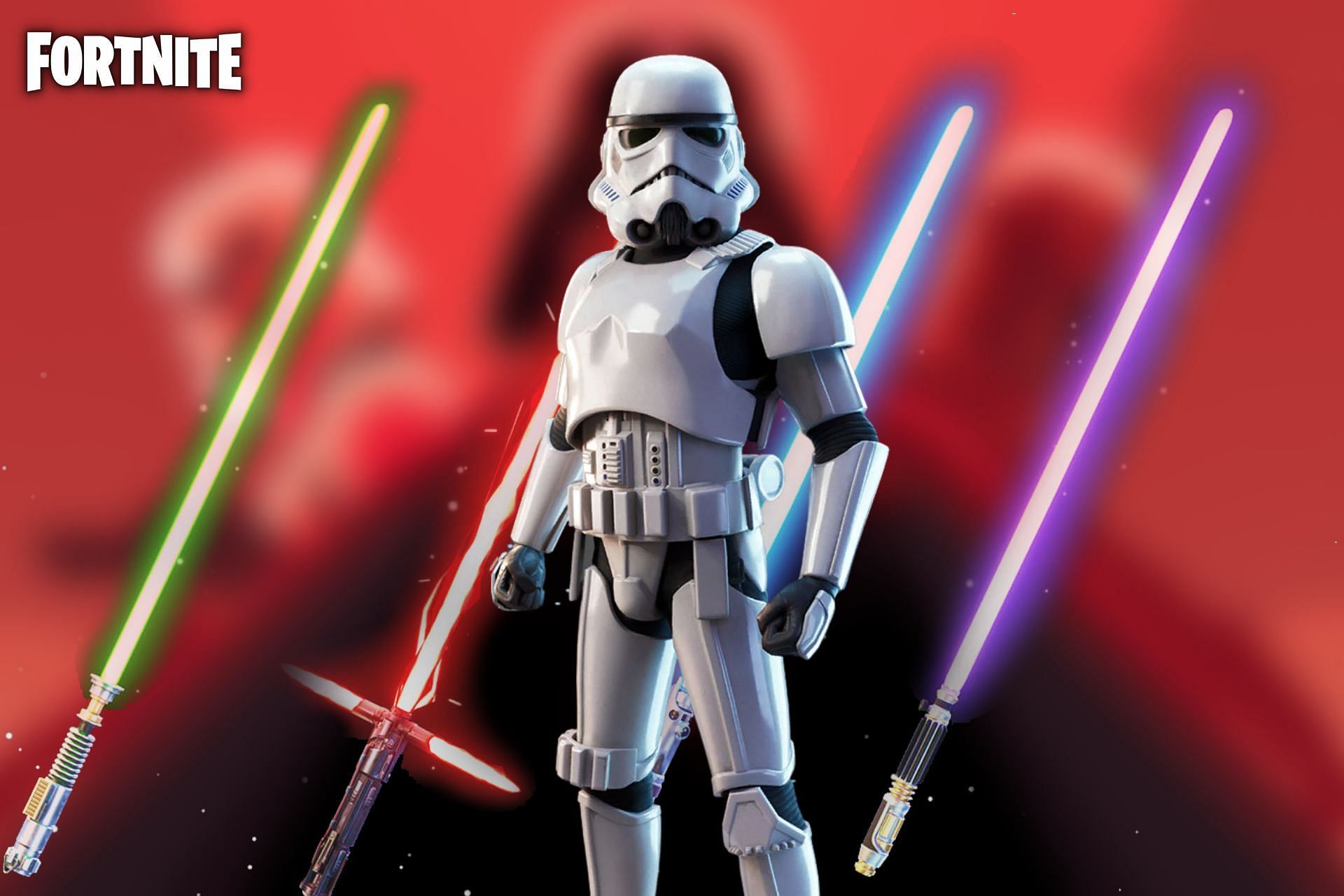 Lightsabers and Imperial Storm Trooper NPCS from Star Wars may return to Fortnite (Image via Sportskeeda)