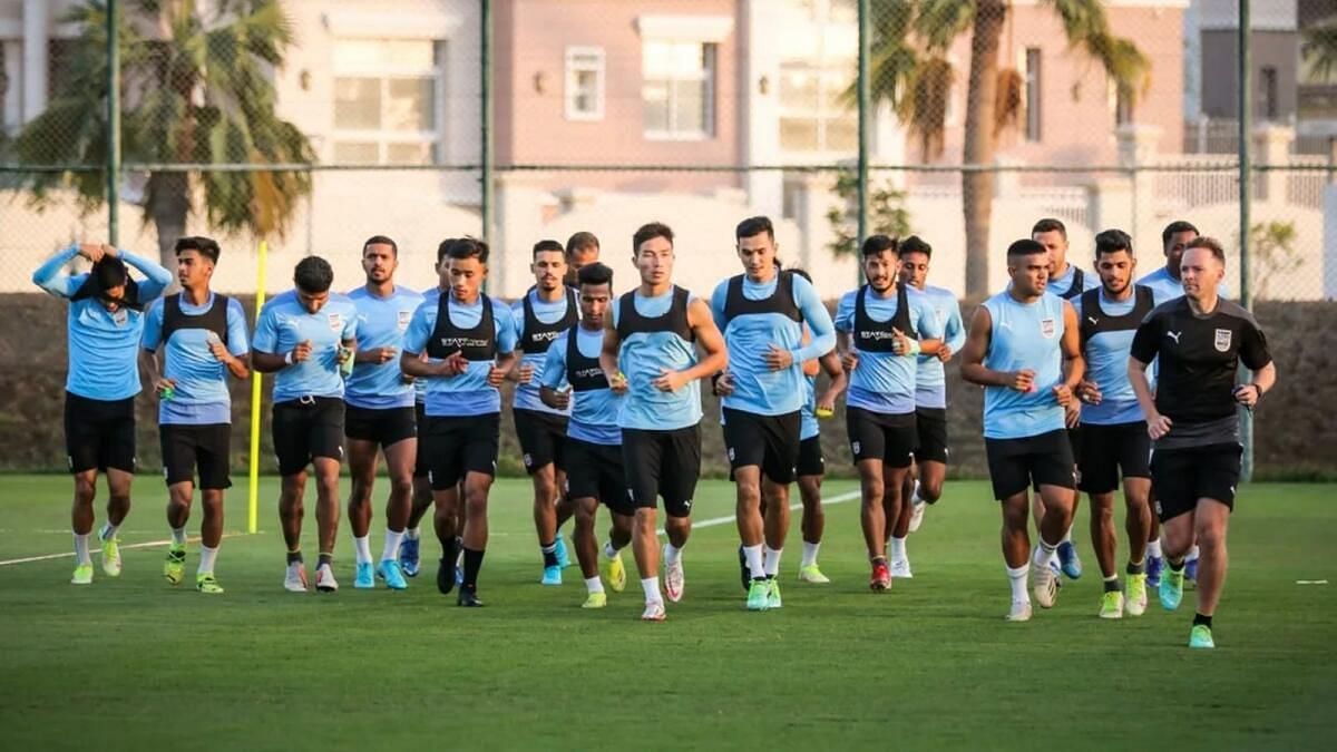 Mumbai City FC training ahead of their AFC Champions League match against Al Jazira FC