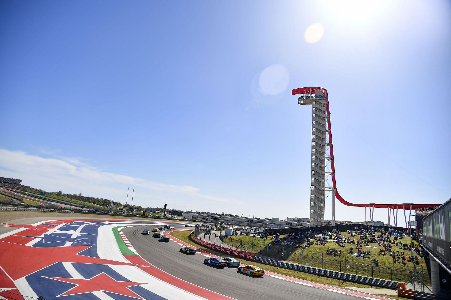 A general view of racing during the NASCAR Cup Series Echopark Automotive Grand Prix at Circuit of The Americas. (Photo by Logan Riely/Getty Images)