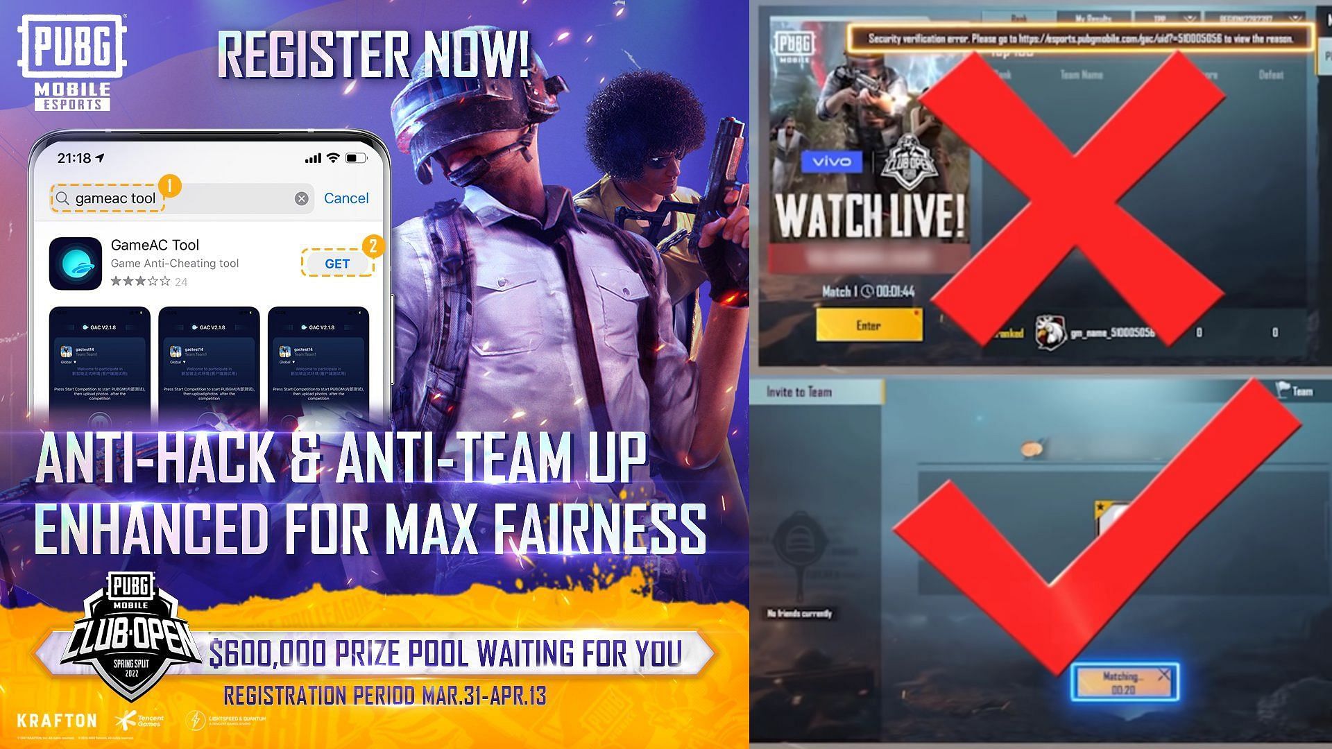 PUBG Mobile Club Open anti-hack tool officially revealed (Image via Tencent)