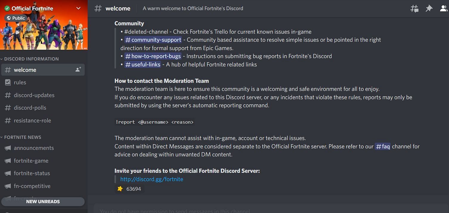 Official Fortnite Discord - Discord Server for Gaming