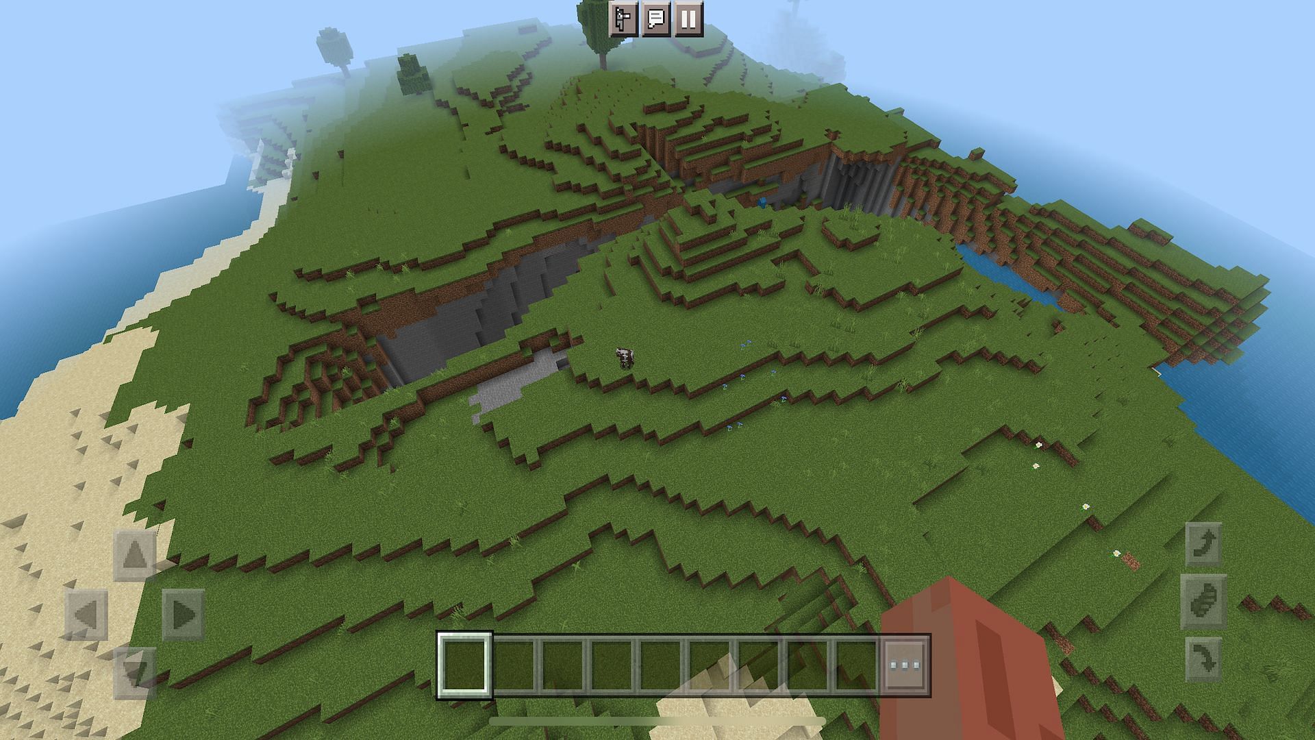 Players can spawn on their own survival island in this seed (Image via Minecraft)