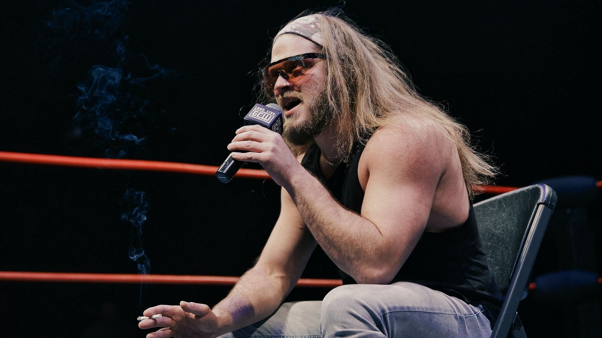 Joey Janela at a GCW event in 2022