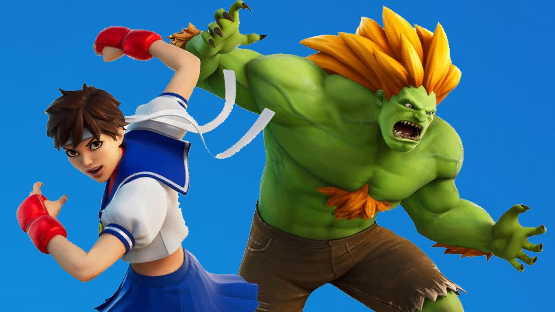 Blanka and Sakura (Image via Epic Games)