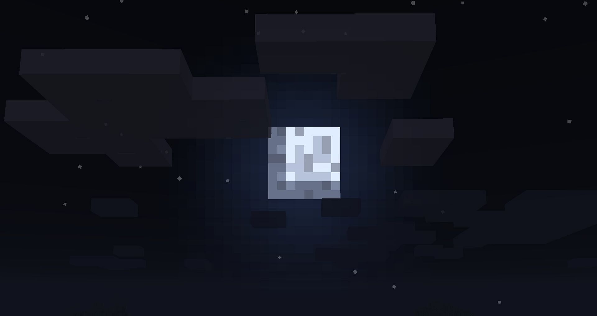 A full moon at night (Image via Minecraft)