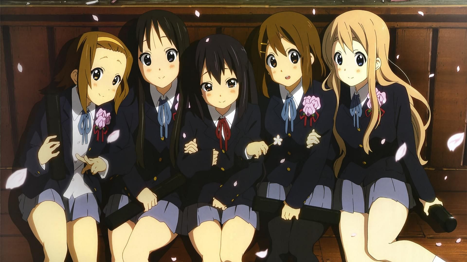 A scene from the anime K-On! where Ritsu gets drunk | Stable Diffusion