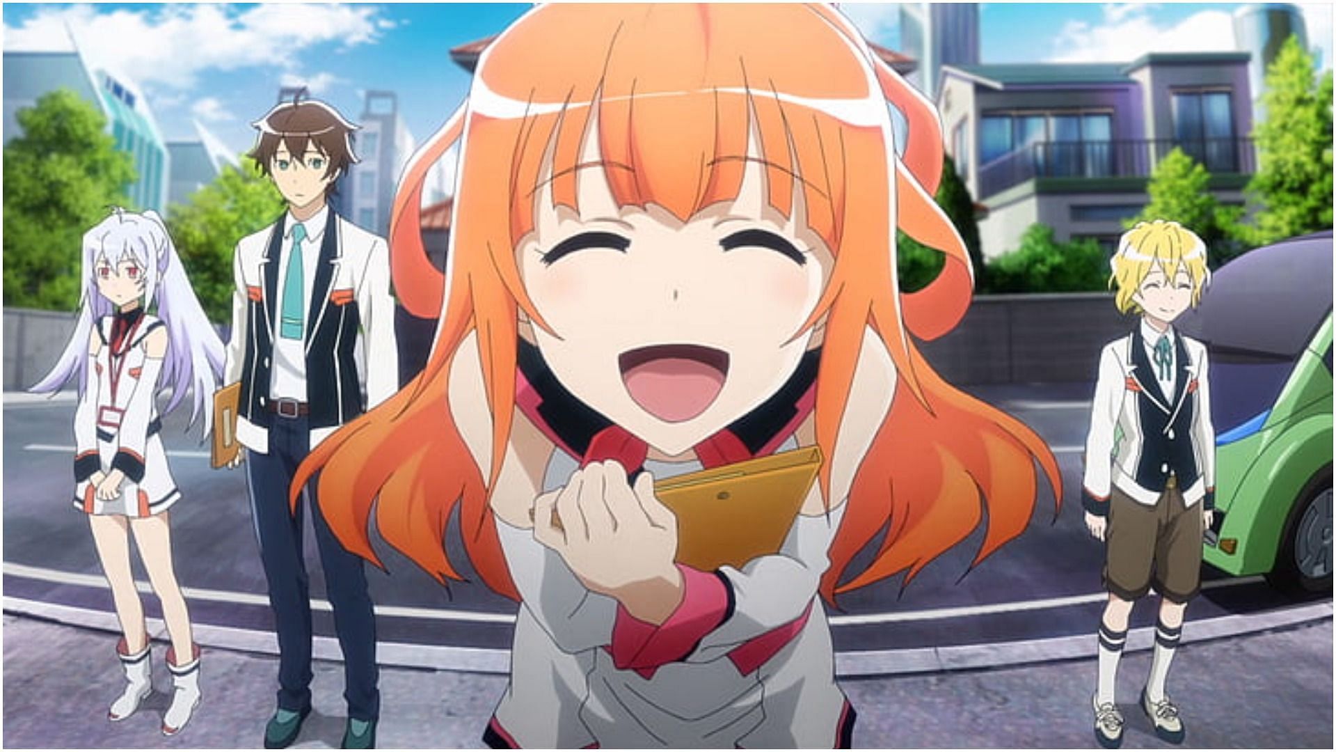 All key characters of Plastic Memories as seen in the anime (image via Doga Kobo)