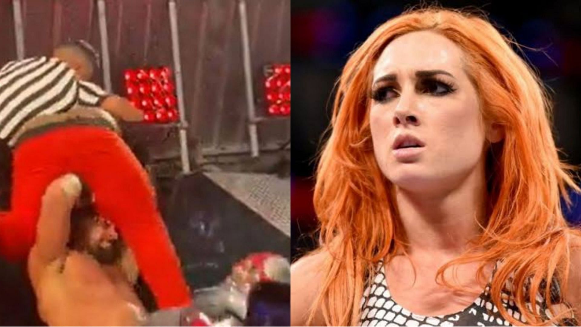 WWE in my blood - Becky Lynch and Seth Rollins with a fan, now