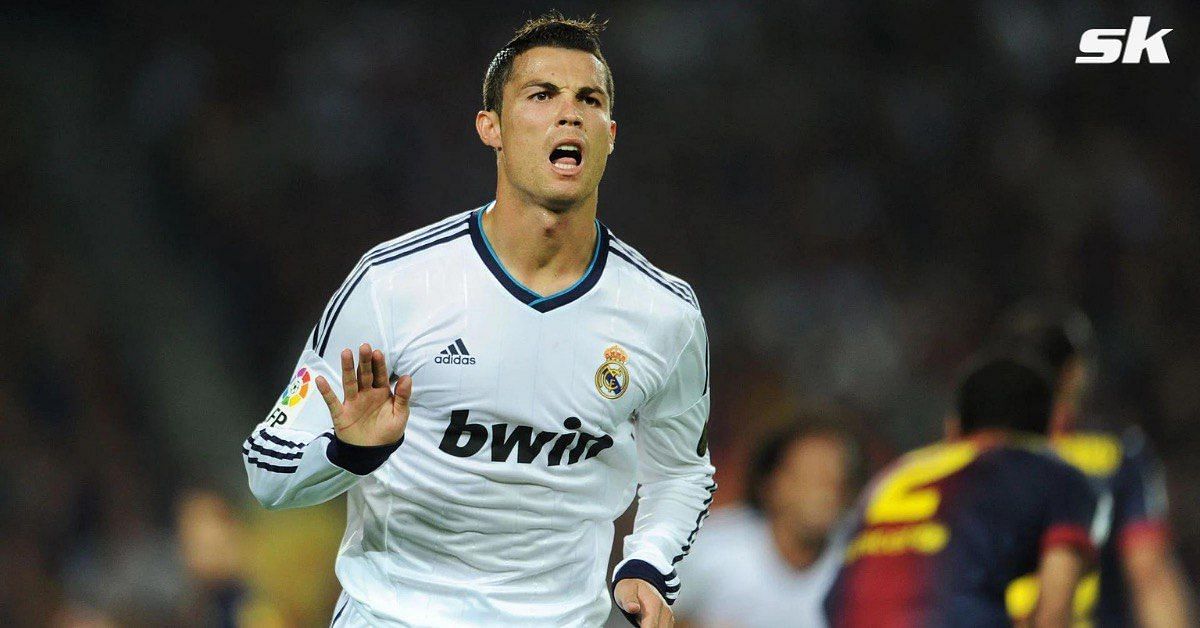 Cristiano dishing out his famous &quot;Calma&quot; celebration in 2012